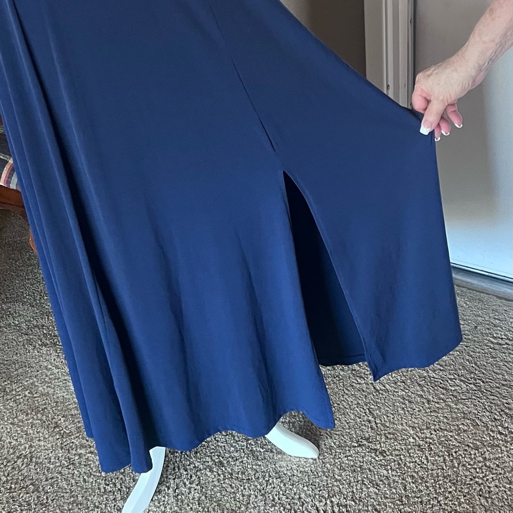 MICHAEL Michael Kors Navy Scoop Neck Maxi Dress - Picture 2 of 4